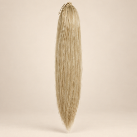 Steile Drawstring Ponytail BraidOrDie 60 cm – Vanilla Blonde | De HaarBoetiek