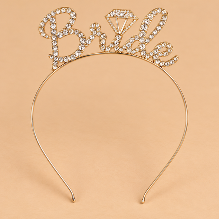 Bride Diadeem Goud met Strass en Diamantdetail – De HaarBoetiek