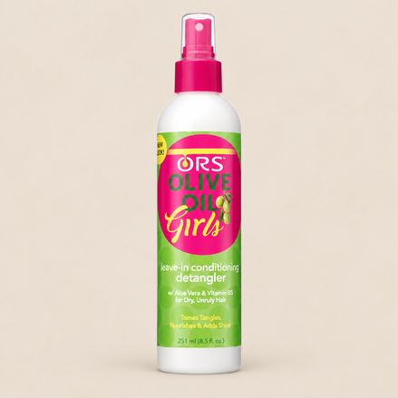 ORS Olive Oil Girls Leave-In Detangler – Ontklitspray voor kinderhaar 251 ml – De HaarBoetiek
