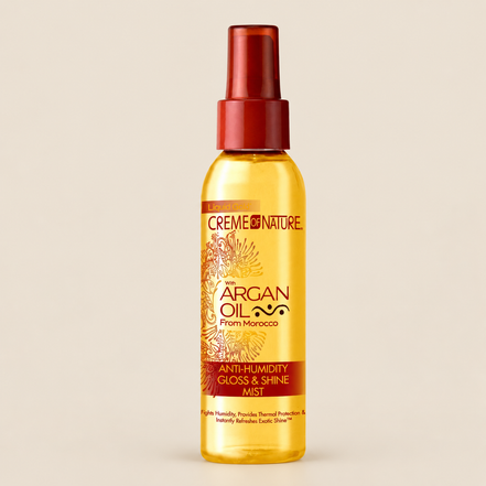 Creme of Nature Argan Oil Gloss & Shine Mist – Glansspray met arganolie 118 ml – De HaarBoetiek