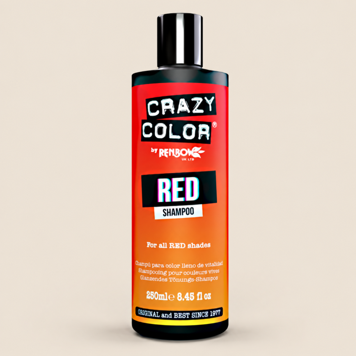 Crazy Color Red Shampoo – Kleurshampoo voor rood haar 250 ml – De HaarBoetiek