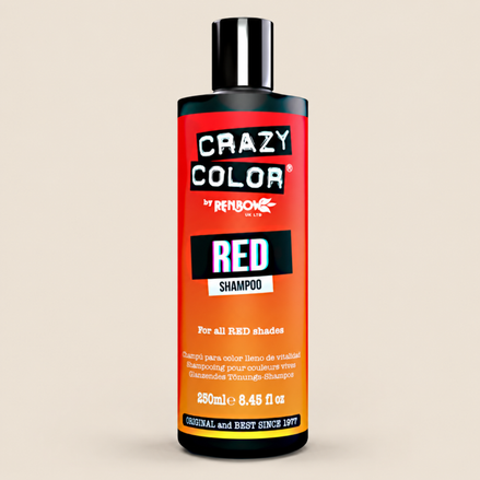 Crazy Color Red Shampoo – Kleurshampoo voor rood haar 250 ml – De HaarBoetiek