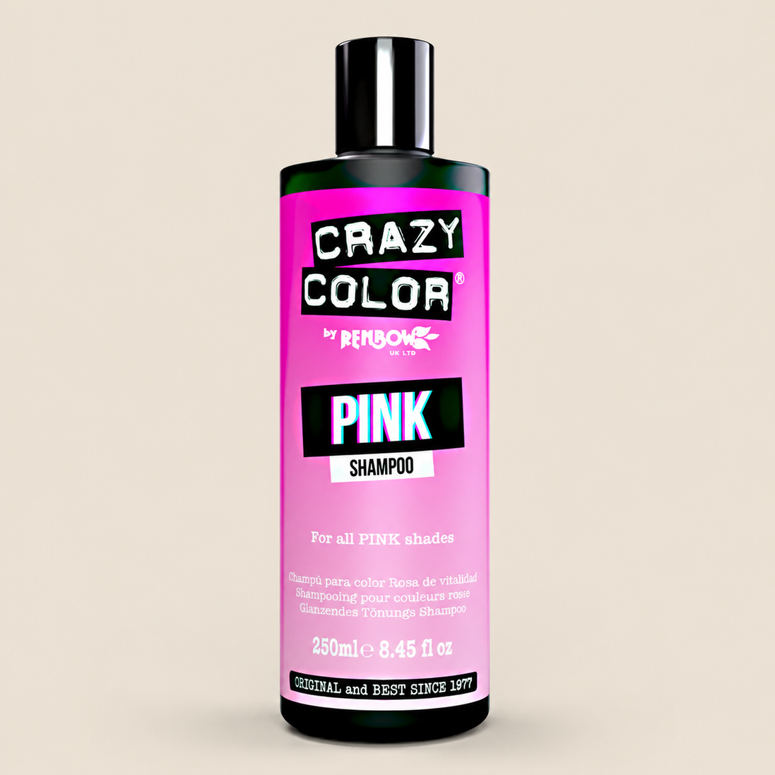 Crazy Color Pink Shampoo – Kleurshampoo voor roze haar 250 ml – De HaarBoetiek
