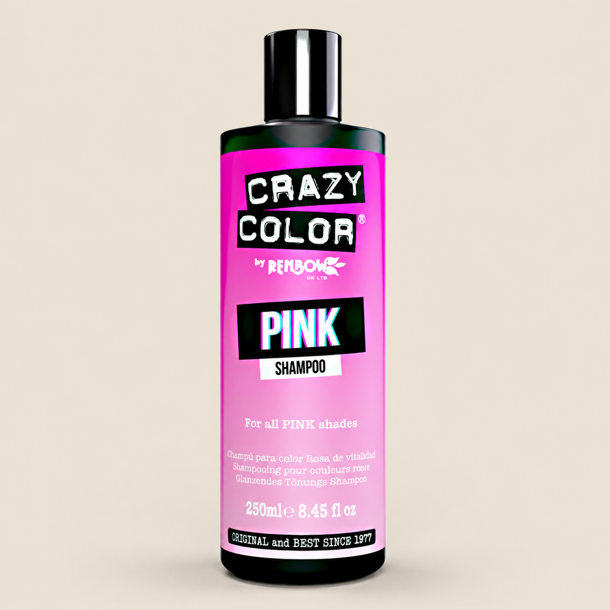 Crazy Color Pink Shampoo – Kleurshampoo voor roze haar 250 ml – De HaarBoetiek