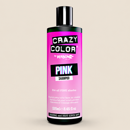 Crazy Color Pink Shampoo – Kleurshampoo voor roze haar 250 ml – De HaarBoetiek