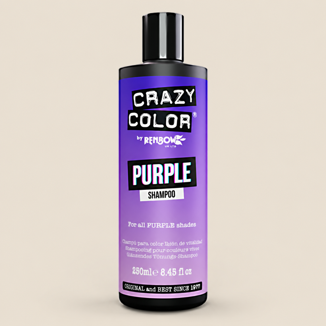 Crazy Color Purple Shampoo – Kleurshampoo voor paars haar 250 ml – De HaarBoetiek