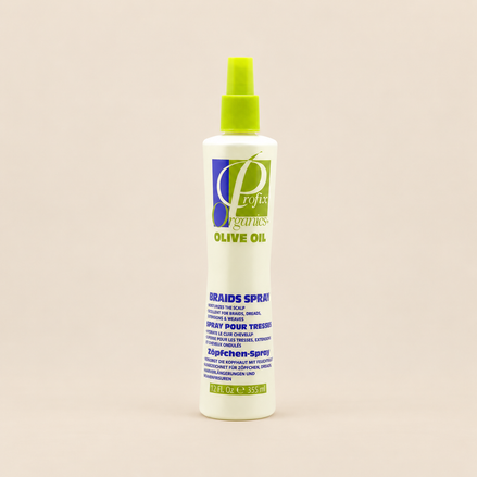 Profix Organics Olive Oil Braids Spray – Verzorgende spray voor braids 355 ml – De HaarBoetiek