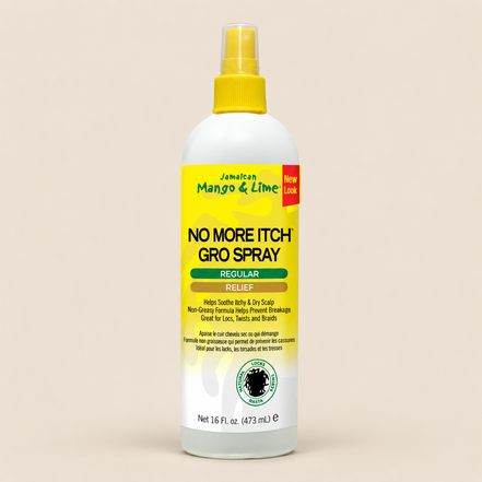 Jamaican Mango & Lime No More Itch Gro Spray – Verzachtende hoofdhuidspray 473 ml – De HaarBoetiek