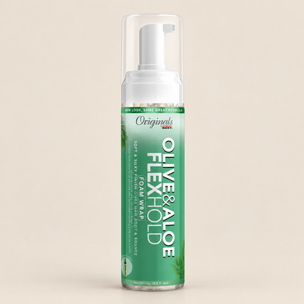Africa’s Best Olive & Aloe Flex Hold Foam – Stylingfoam met olijfolie 251 ml – De HaarBoetiek