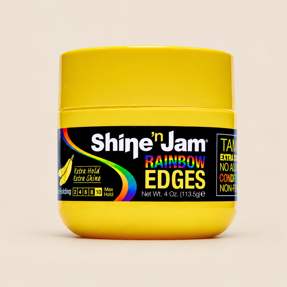 Shine ’n Jam Rainbow Edges Banana Pudding – Edge control 113,5 g – De HaarBoetiek