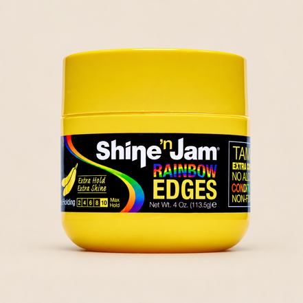 Shine ’n Jam Rainbow Edges Banana Pudding – Edge control 113,5 g – De HaarBoetiek