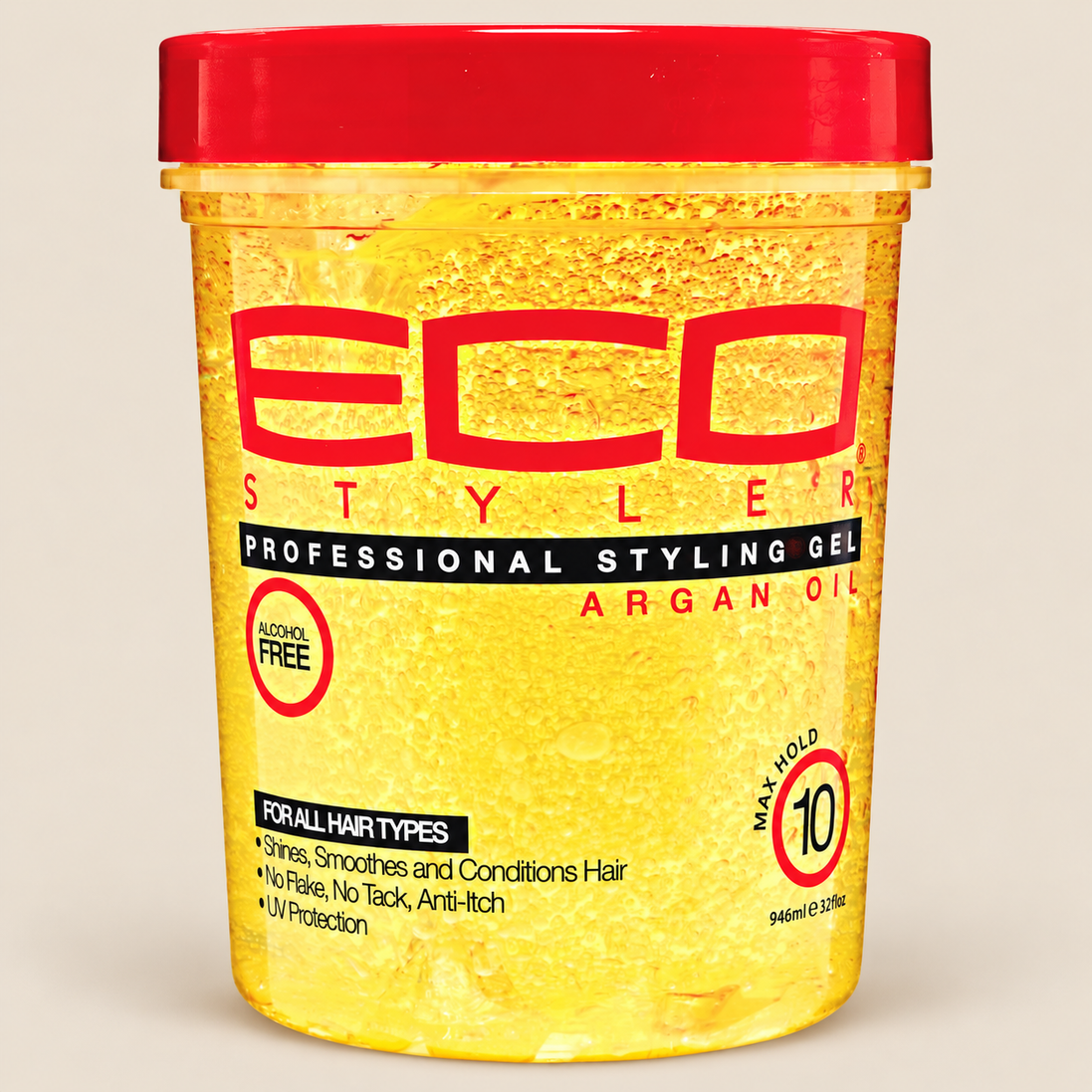 Eco Style Argan Oil Styling Gel – Stylinggel met arganolie 946 ml – De HaarBoetiek