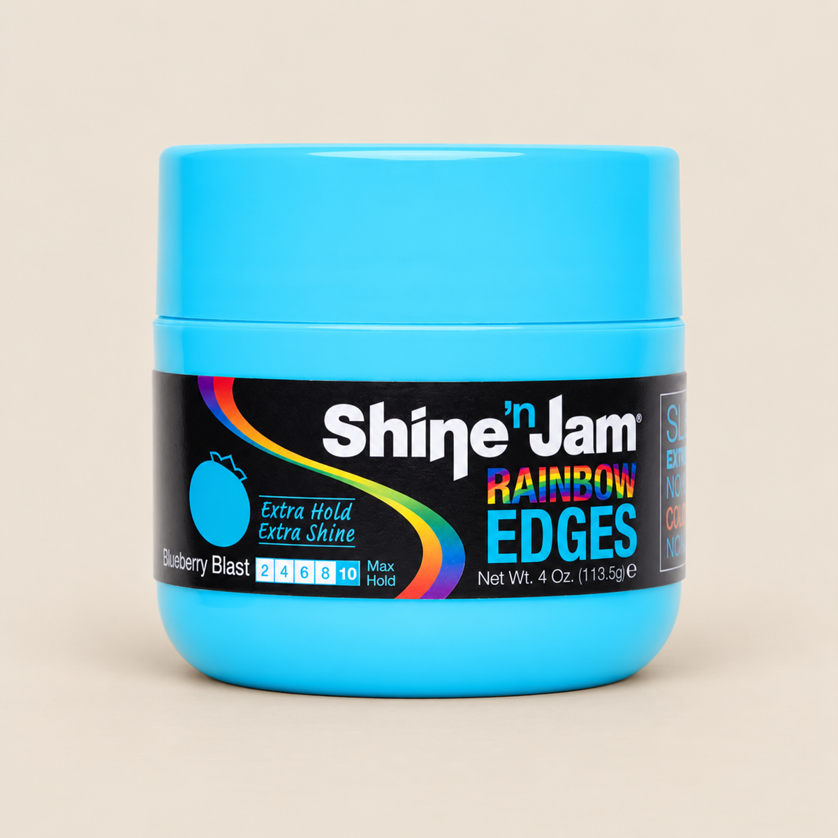 Shine ’n Jam Rainbow Edges Blueberry Blast – Edge control 113,5 g – De HaarBoetiek