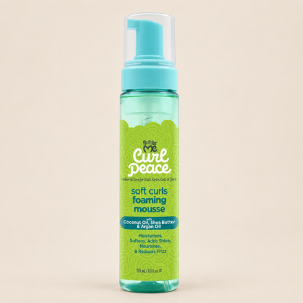 Just For Me Curl Peace Soft Curls Mousse – Krullenmousse voor kinderhaar 251 ml – De HaarBoetiek