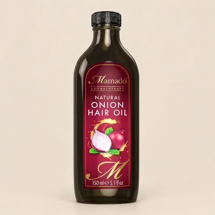 Mamado Natural Onion Hair Oil – Haarolie met uienzaadolie 150 ml – De HaarBoetiek
