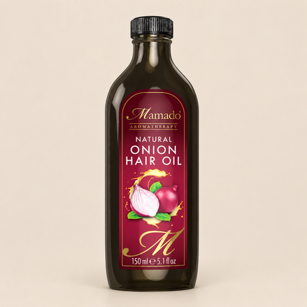 Mamado Natural Onion Hair Oil – Haarolie met uienzaadolie 150 ml – De HaarBoetiek