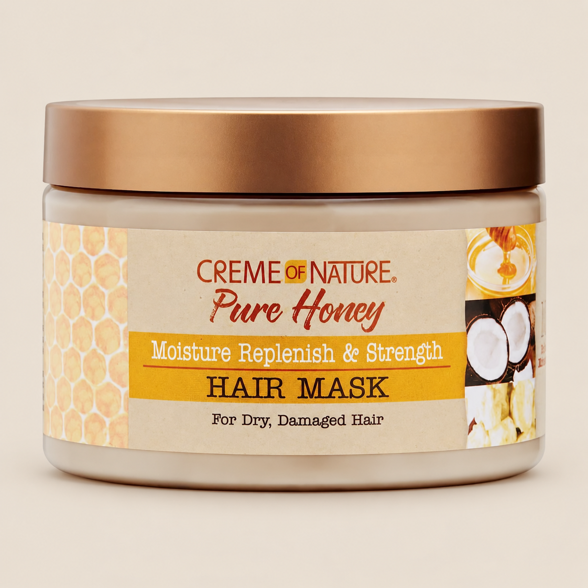 Creme of Nature Pure Honey Hair Mask – Voedend haarmasker 326 g – De HaarBoetiek