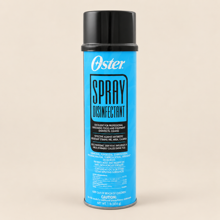 Oster Spray Disinfectant – Desinfecterende spray voor tondeuses 454 g – De HaarBoetiek
