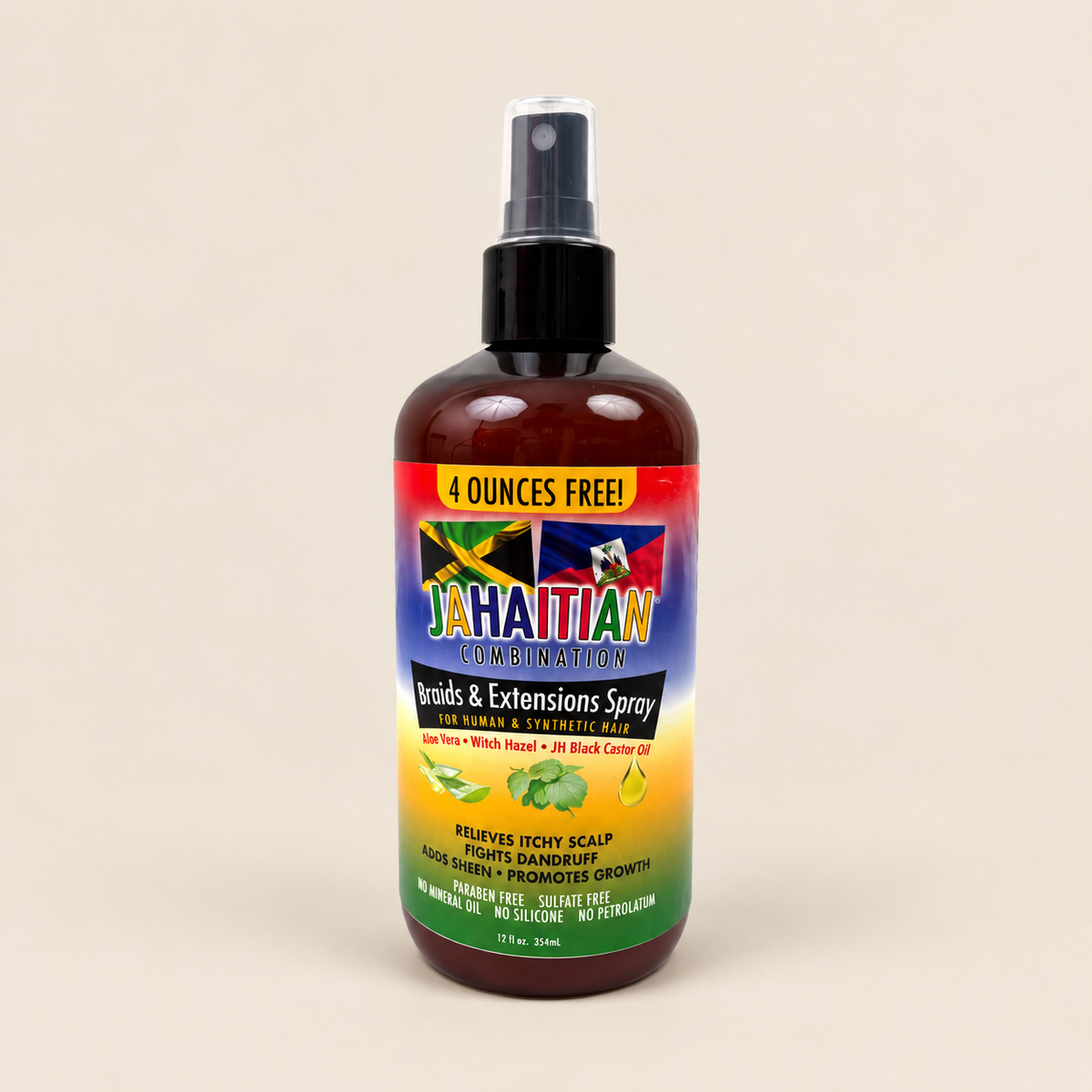 Jahaitian Braids & Extensions Spray – Verzorgende spray voor vlechten 354 ml – De HaarBoetiek