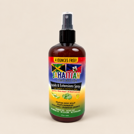 Jahaitian Braids & Extensions Spray – Verzorgende spray voor vlechten 354 ml – De HaarBoetiek