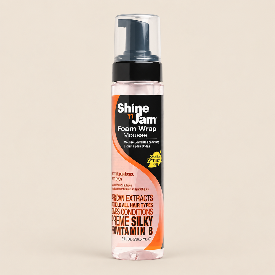 Shine ’n Jam Supreme Foam Wrap Mousse – Stylingmousse voor wraps & braids 236 ml – De HaarBoetiek