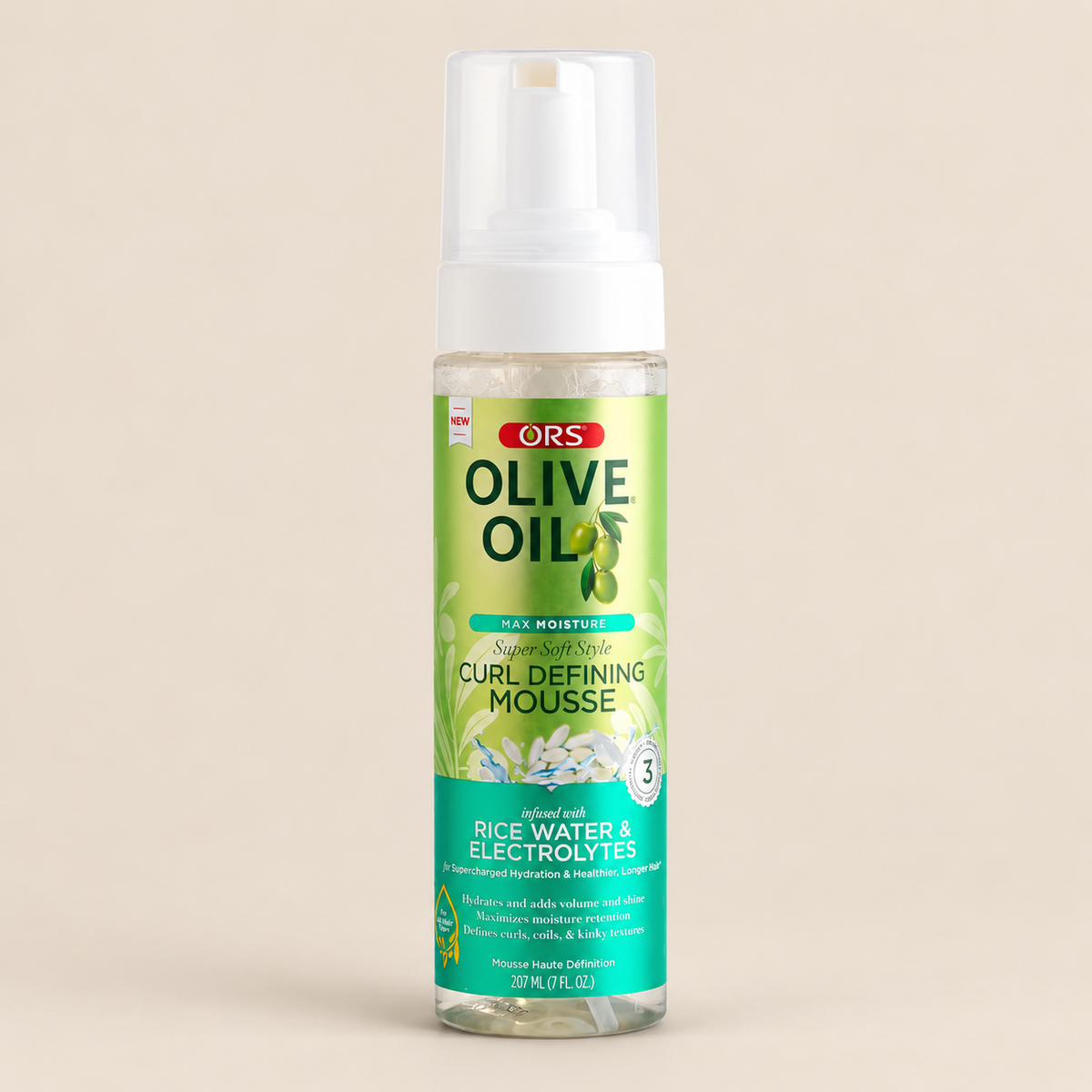 ORS Olive Oil Curl Defining Mousse – Krullenmousse met rijstwater 207 ml – De HaarBoetiek