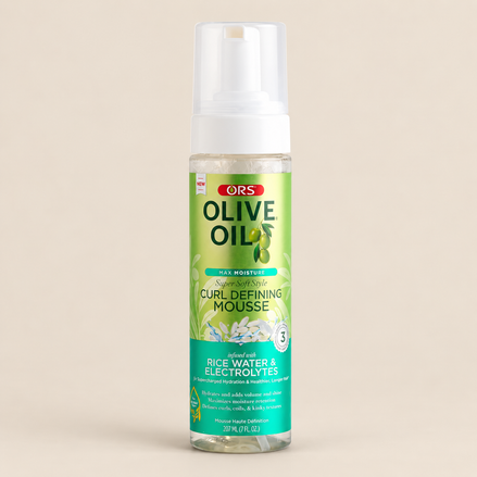ORS Olive Oil Curl Defining Mousse – Krullenmousse met rijstwater 207 ml – De HaarBoetiek