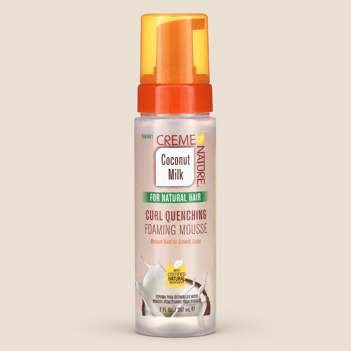 Creme of Nature Curl Quench Mousse – Krullenmousse met kokosmelk 207 ml – De HaarBoetiek