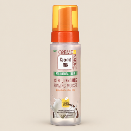 Creme of Nature Curl Quench Mousse – Krullenmousse met kokosmelk 207 ml – De HaarBoetiek
