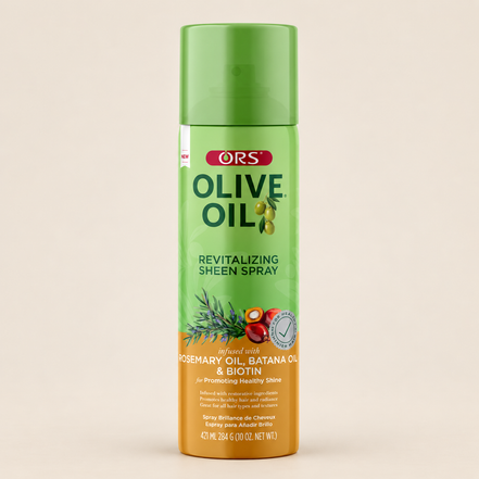 ORS Olive Oil Rosemary & Batana Sheen Spray – Glansspray met rozemarijn 421 ml – De HaarBoetiek