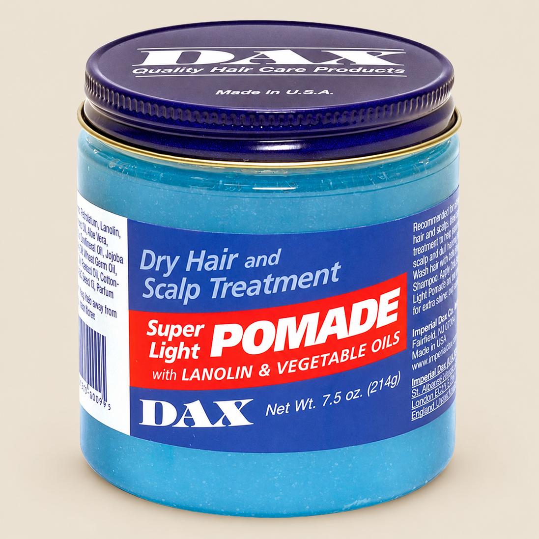 DAX Super Light Pomade – Lichte haarpomade voor glans en controle – De HaarBoetiek