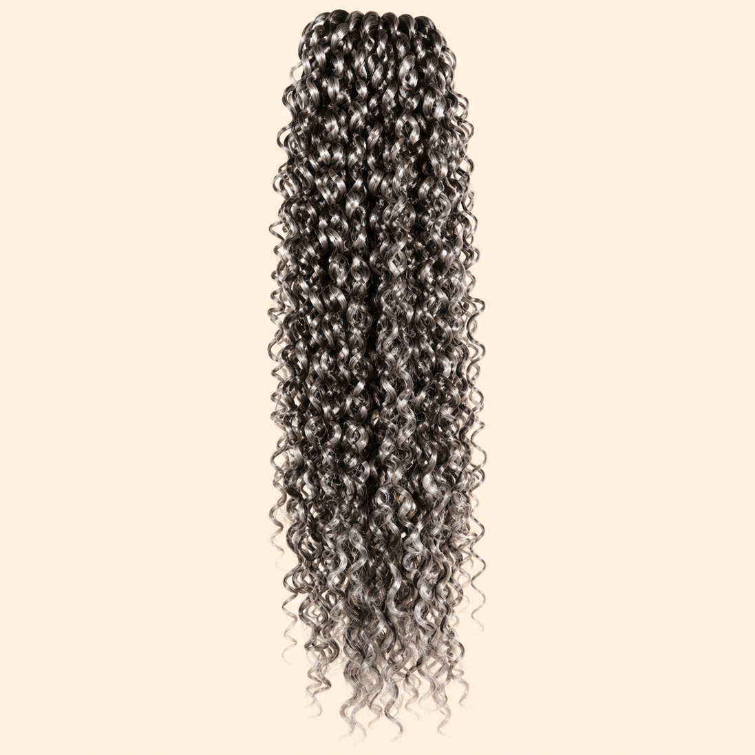 Cherish Bohemian Braid Invlechthaar 50 cm – Grijs-zwarte mix 51 – De HaarBoetiek