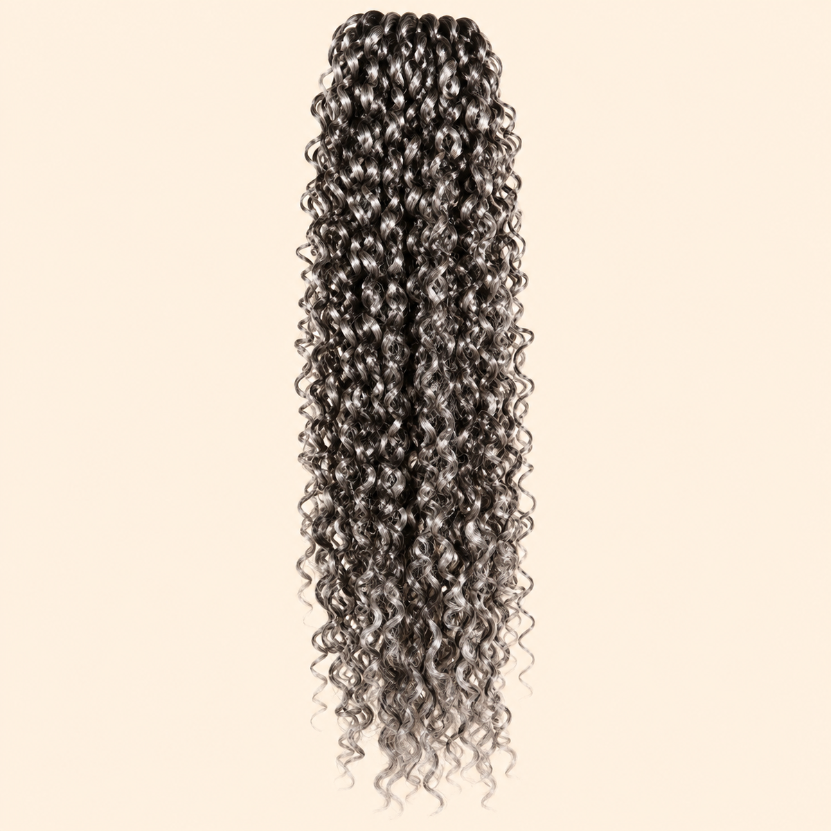 Cherish Bohemian Braid Invlechthaar 50 cm – Grijs-zwarte mix 51 – De HaarBoetiek