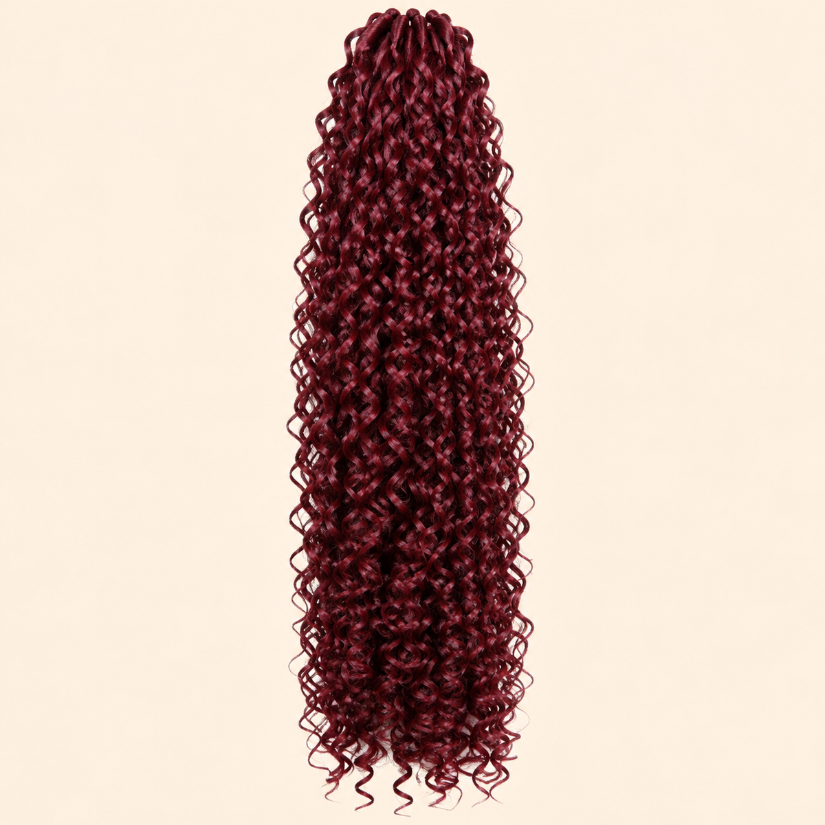 Cherish Bohemian Braid Invlechthaar 50 cm – Bordeaux BG – De HaarBoetiek