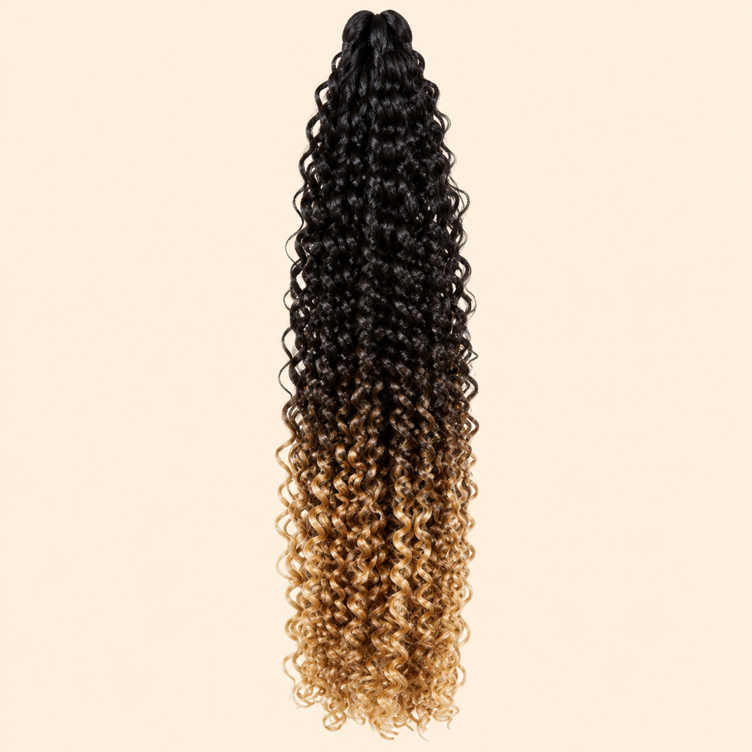 Cherish Bohemian Braid Invlechthaar 50 cm – Zwart naar honingblond DE27 – De HaarBoetiek