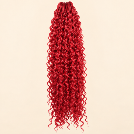 Cherish Bohemian Braid Invlechthaar 50 cm – Rood RD – De HaarBoetiek