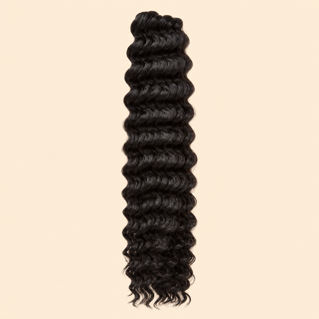 Cherish Deep Twist Invlechthaar 55 cm – Zwart 1 – De HaarBoetiek