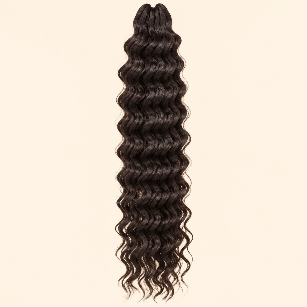 Cherish Deep Twist Invlechthaar 55 cm – Donkerbruin 2 – De HaarBoetiek