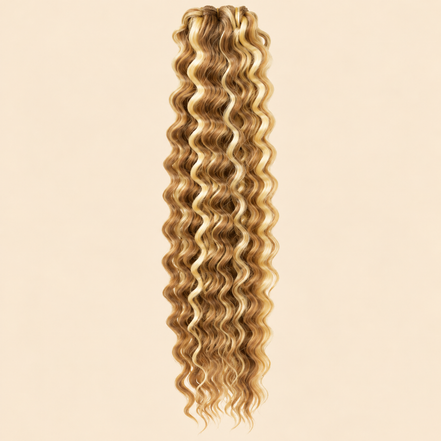 Cherish Deep Twist Invlechthaar 55 cm – Honingblond/lichtblond 27/613 – De HaarBoetiek