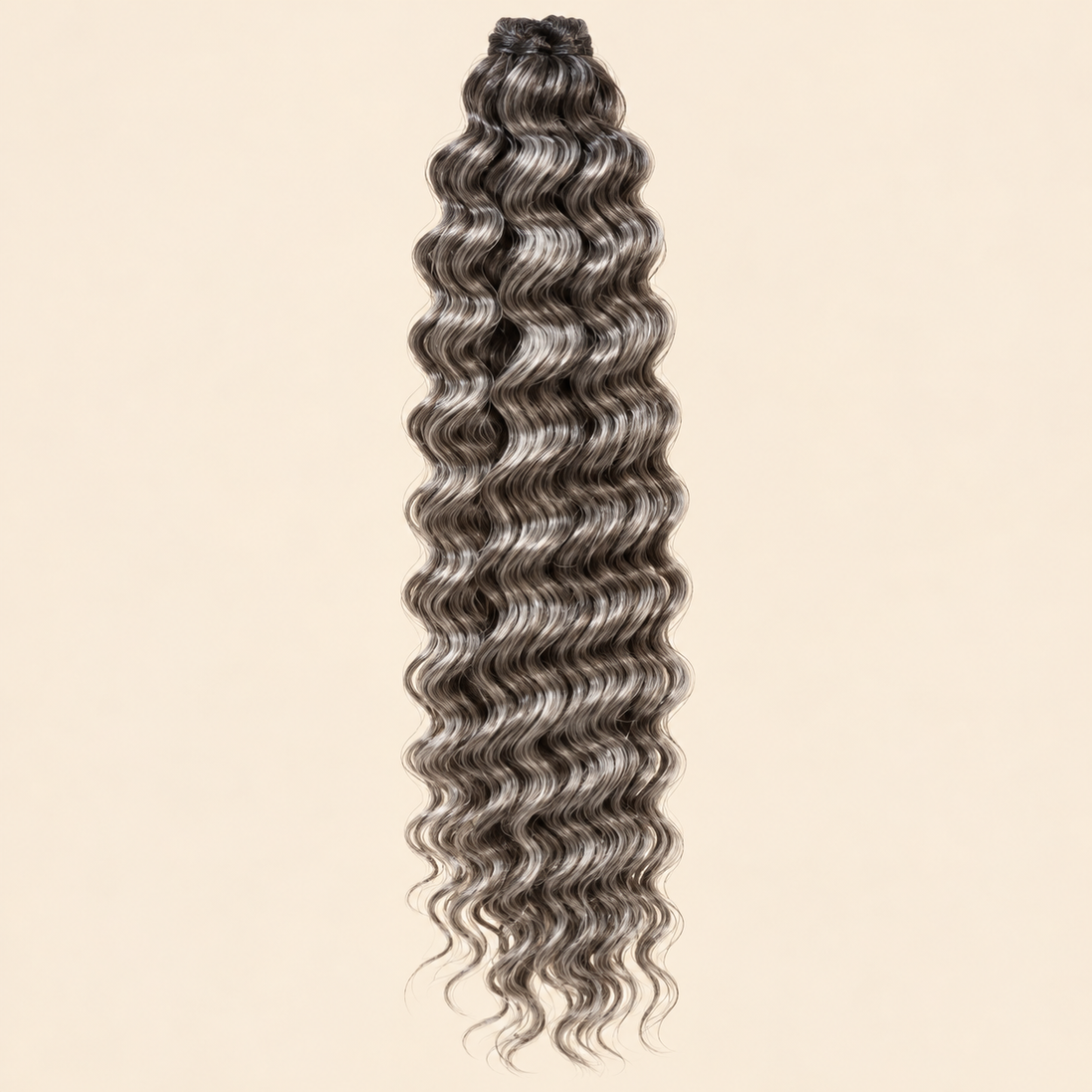 Cherish Deep Twist Invlechthaar 55 cm – Grijs-zwarte mix 51 – De HaarBoetiek