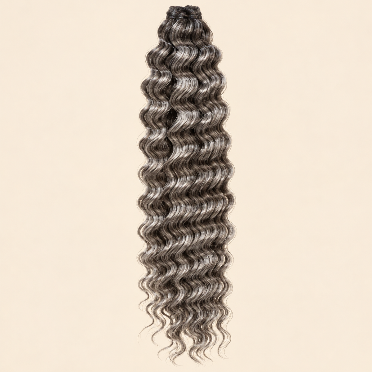 Cherish Deep Twist Invlechthaar 55 cm – Grijs-zwarte mix 51 – De HaarBoetiek