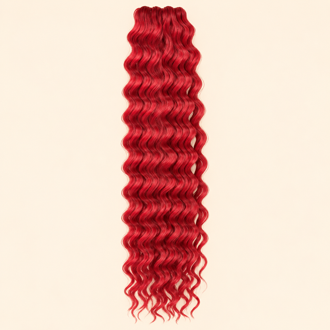 Cherish Deep Twist Invlechthaar 55 cm – Rood RD – De HaarBoetiek
