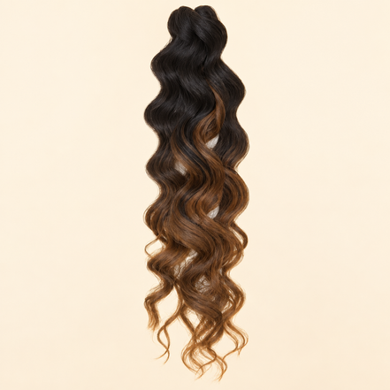 Cherish Ravish Bulk Invlechthaar 50 cm – Zwart naar honingblond DE27 – De HaarBoetiek