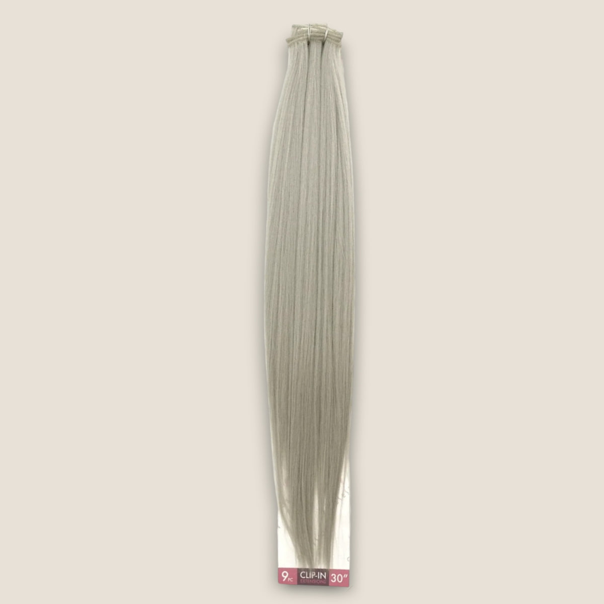Clip-in extensions 75 cm zilver – 9-delige set – De HaarBoetiek