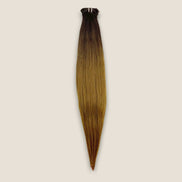 Clip-in extensions 75 cm ombre bruin – 9-delige set – De HaarBoetiek