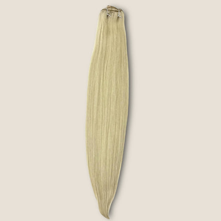 Clip-in extensions 75 cm lichtblond – 9-delige set – De HaarBoetiek