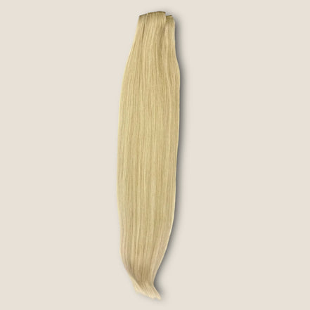 Clip-in extensions 75 cm lichtblond – 9-delige set – De HaarBoetiek