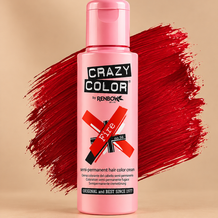 Crazy Color Fire No. 56 semi-permanente rode haarverf 100 ml