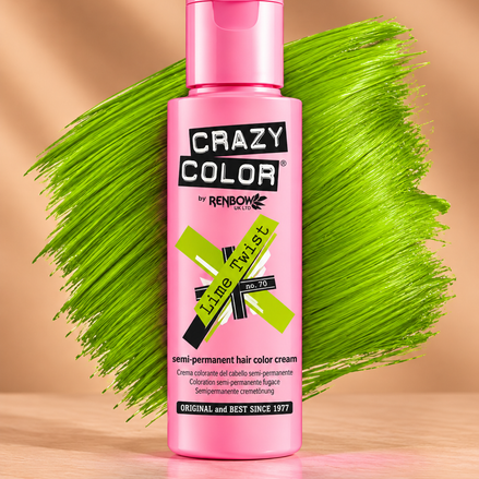 Crazy Color Lime Twist semi-permanente limegroene haarverf 100 ml