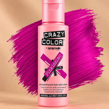 Crazy Color Pinkissimo No. 42 semi-permanente roze haarverf 100 ml